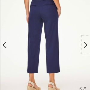 Blue/Navy High Rise Slim Wide Crop Pants Size 8!